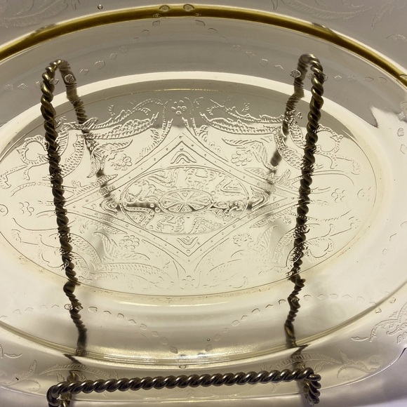 Oval Platter - Madrid Amber - Federal Glass - Made in 1930s Depression Glass - Picture 3 of 6